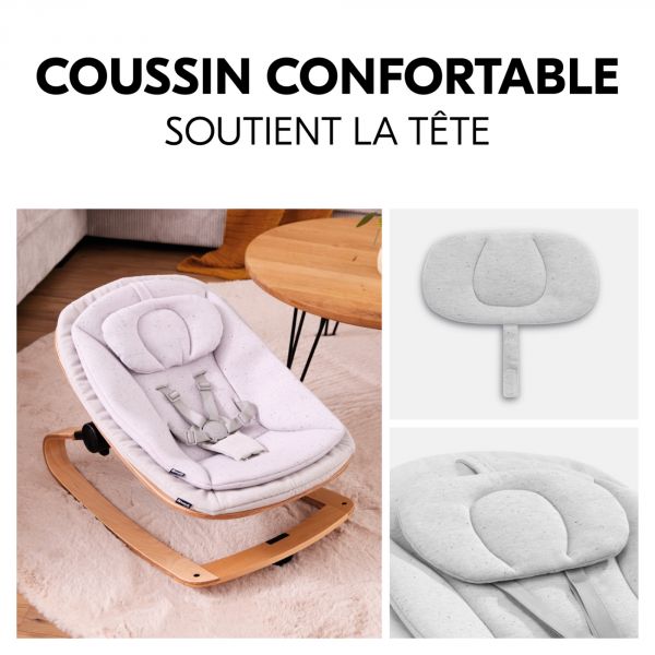 Transat bébé pour chaise haute Arketa Bouncer Eco Light-Grey