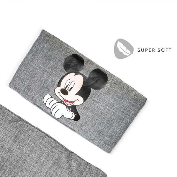 Coussin de chaise haute Deluxe Mickey gris