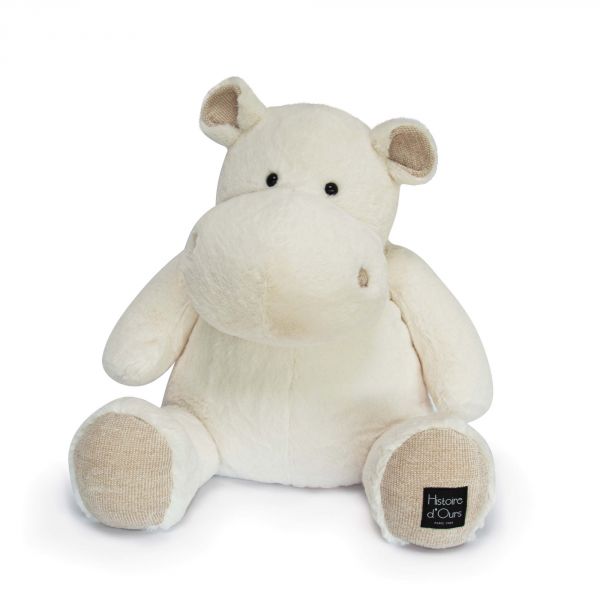 Peluche Hippopotame 85 cm Ivoire