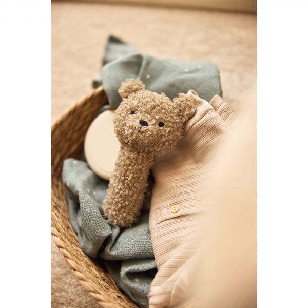 Hochet ours bouclette Teddy Bear Olive