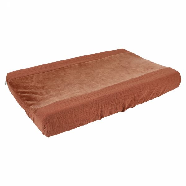 Housse de matelas à langer Bliss Rust