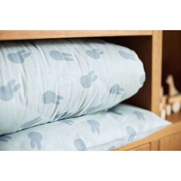 Housse de couette et taie 100x140 cm Miffy Shadow Sea Green