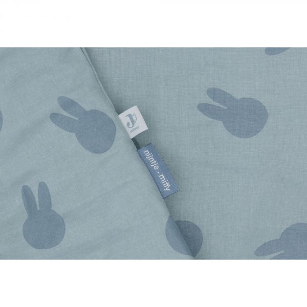 Housse de couette et taie 100x140 cm Miffy Shadow Sea Green