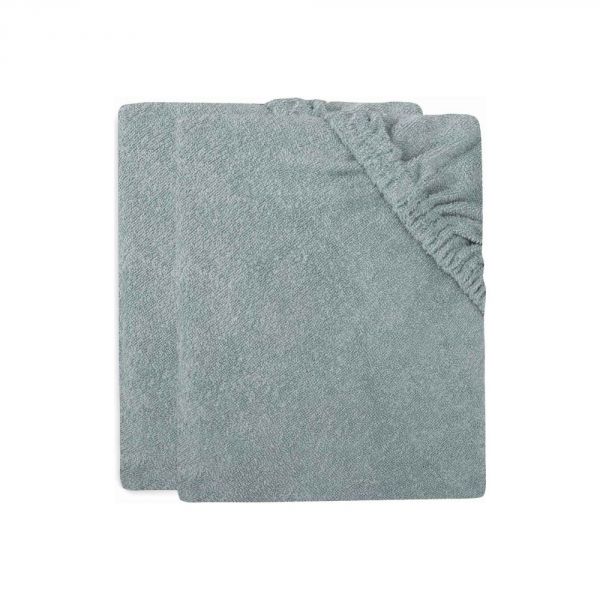 Lot de 2 housses matelas à langer 50x70 cm Éponge Sea Green