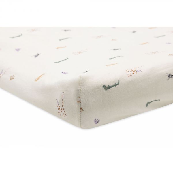 Housse matelas à langer 50x70 cm Jersey Jungle Jambo