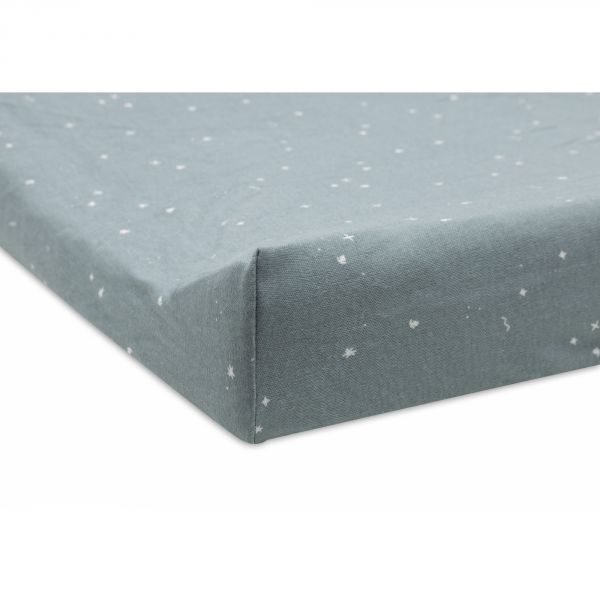 Housse matelas à langer 50x70 cm Jersey Twinkling Sea Green