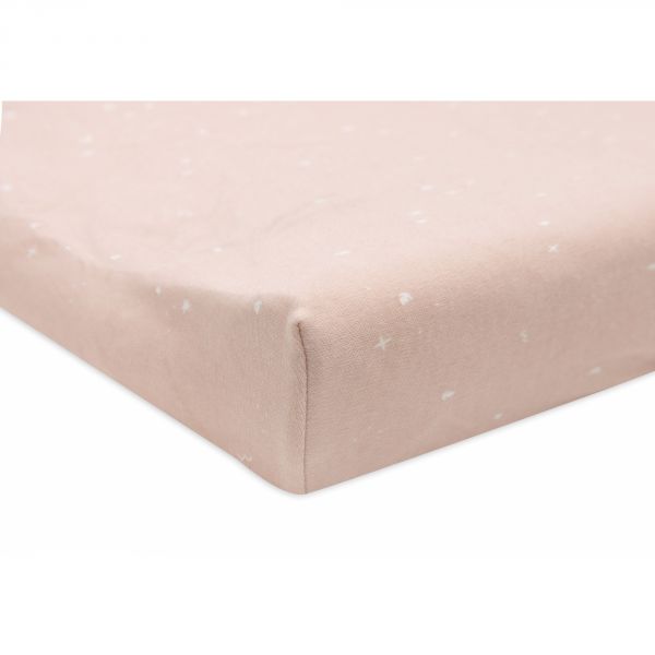 Housse matelas à langer 50x70 cm Jersey Twinkling Wild Rose