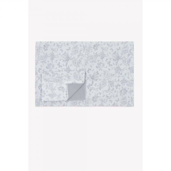 Parure de lit 100 x 140 cm Toile de Jouy gris