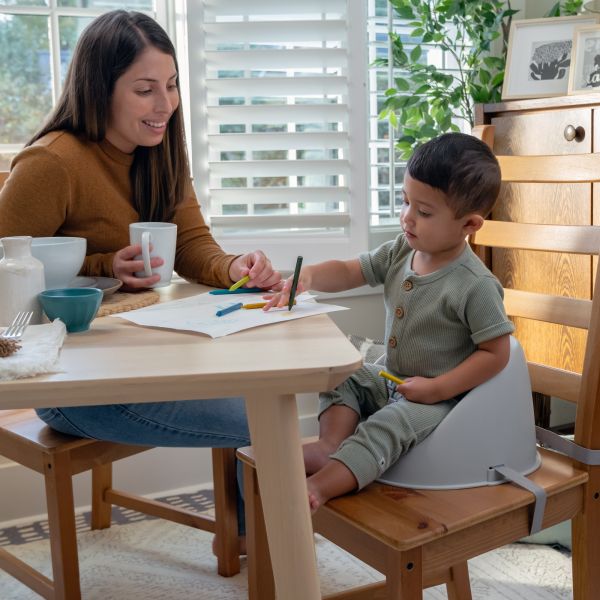 Rehausseur de chaise bébé Gris