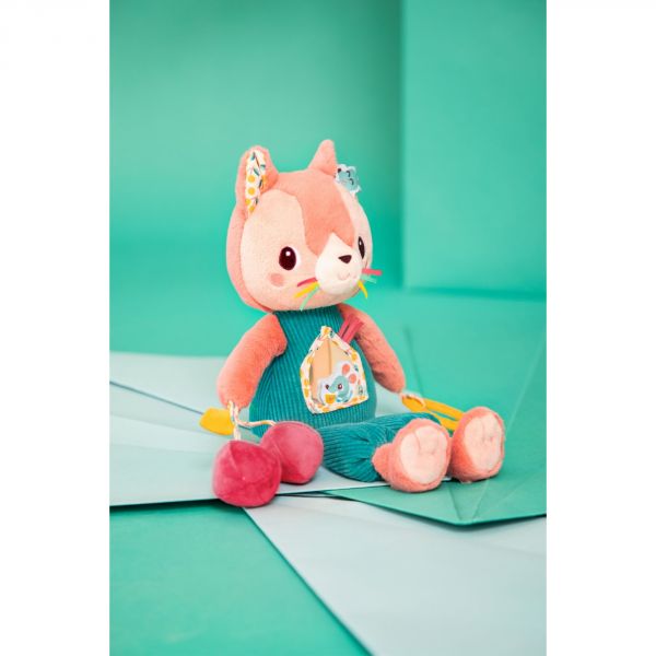 Peluche multi-activités Jeanne le chat