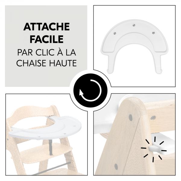 Tablette pour jeux pour chaise haute en bois Arketa Play Tray