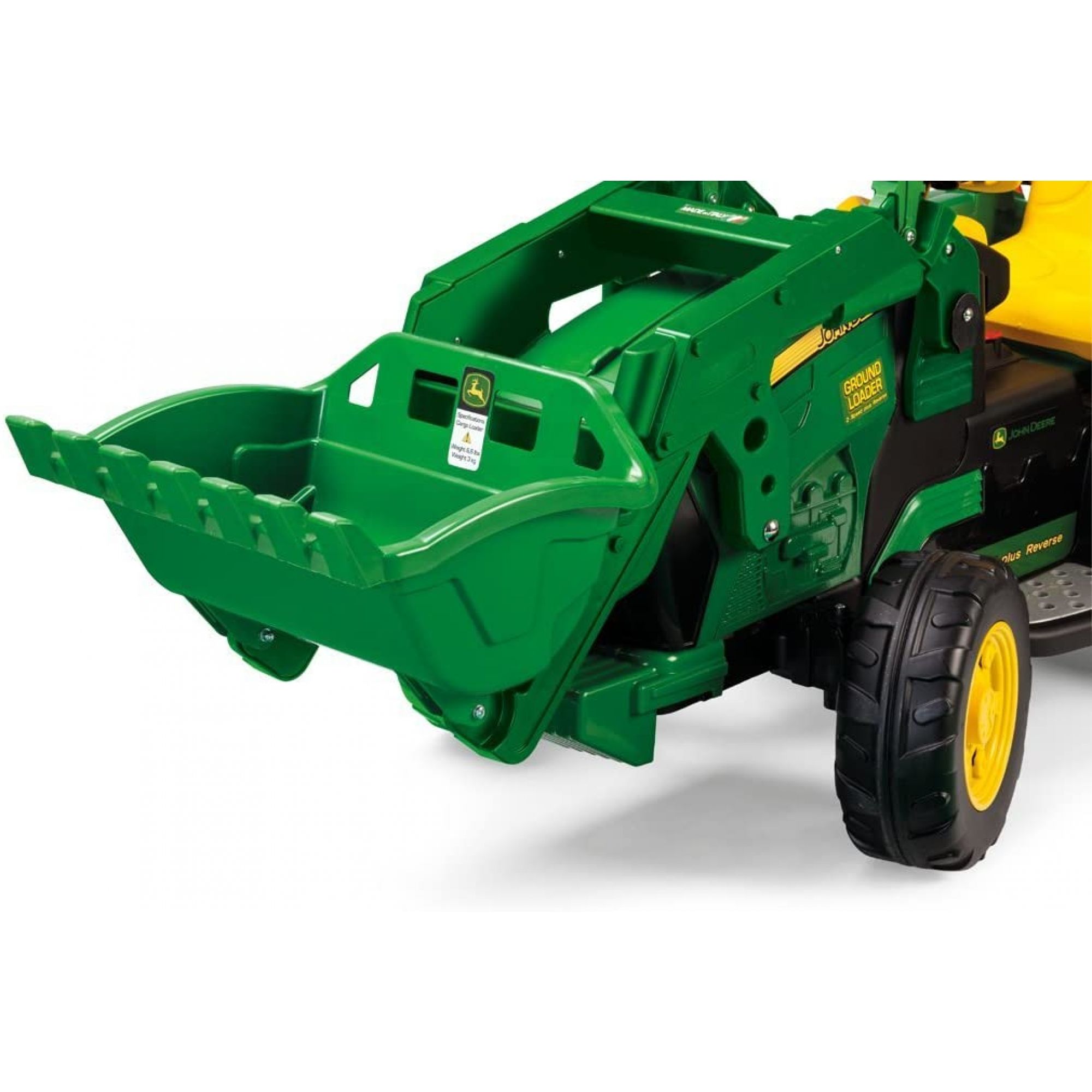 Tracteur Electrique Pour Enfant John Deere Ground Loader 12V + remo