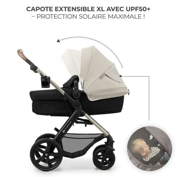 Pack poussette Moov² Air 3 en 1 Sand Beige Eva Wheels