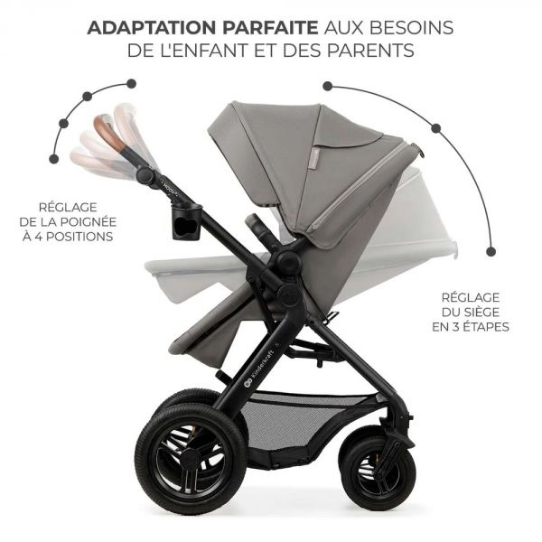 Pack poussette Moov² Air 3 en 1 Light Grey