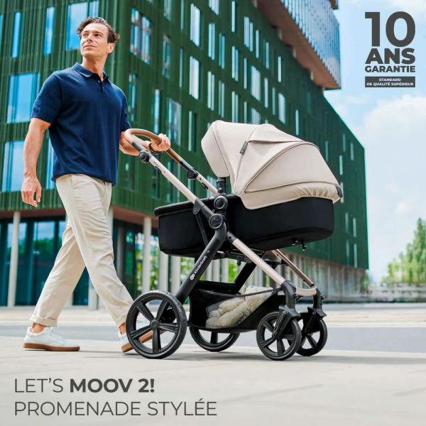 Pack poussette Moov² Air 3 en 1 Light Grey