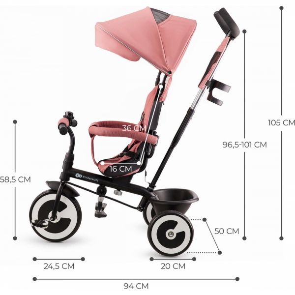 Tricycle Aston Pink