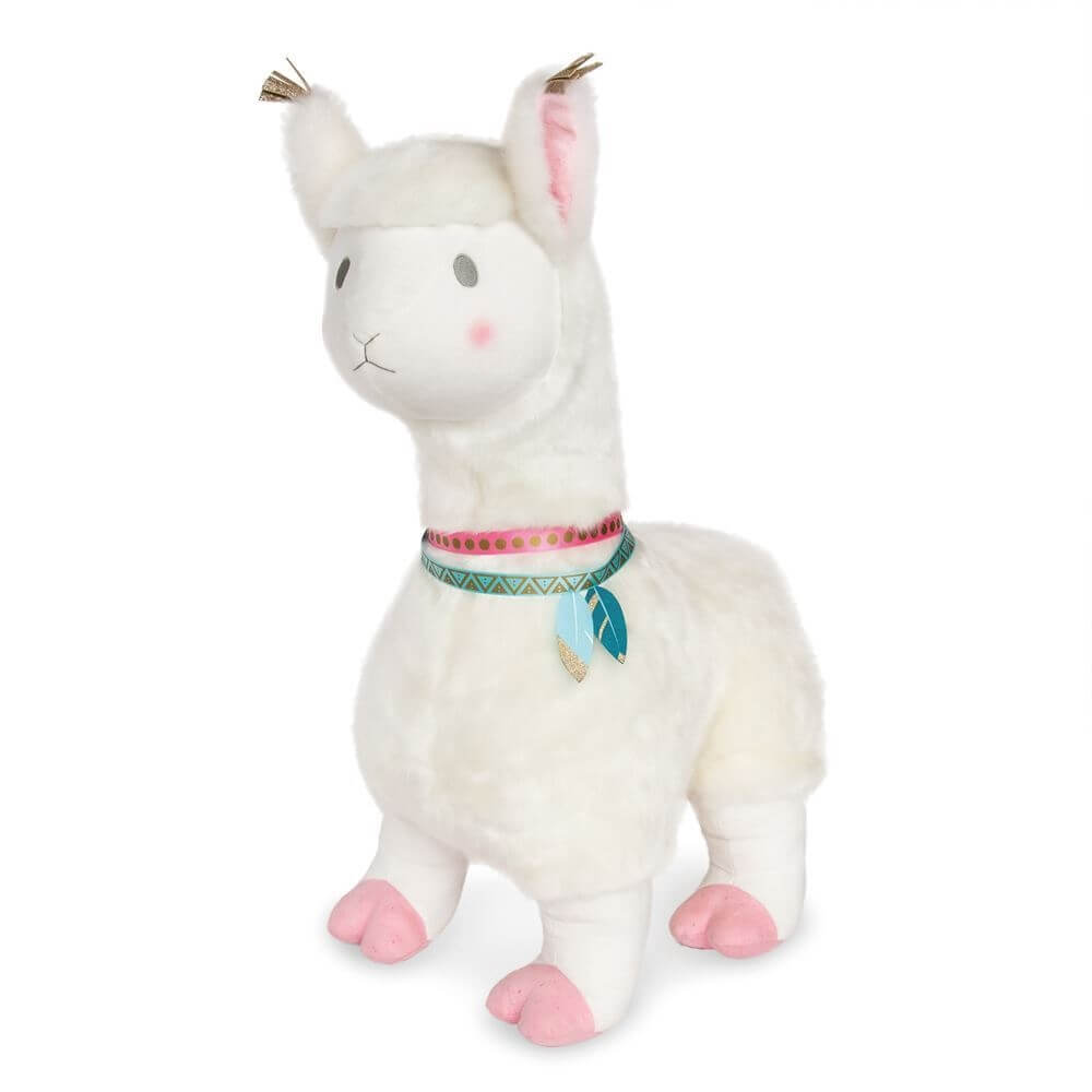 Histoire D Ours Peluche Lama Blanc 85 Cm Made In Bebe