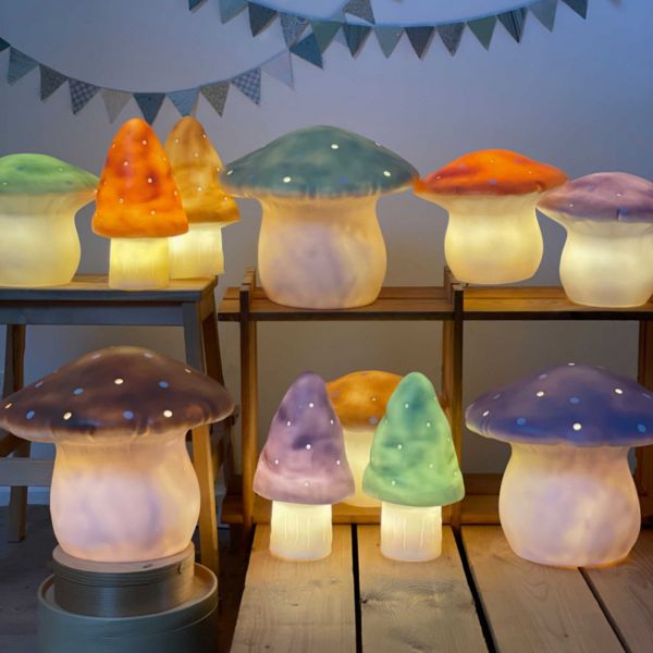 Lampe champignon moyen cuivre