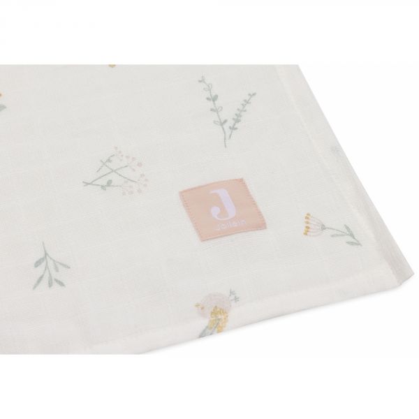 Lot de 2 langes gaze de coton 115 x 115 cm Lovely Birds