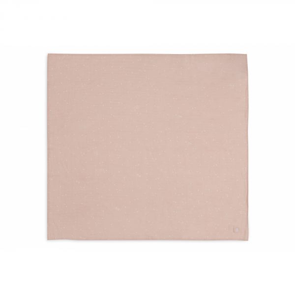 Lot de 2 langes gaze de coton 115 x 115 cm Twinkling Wild Rose