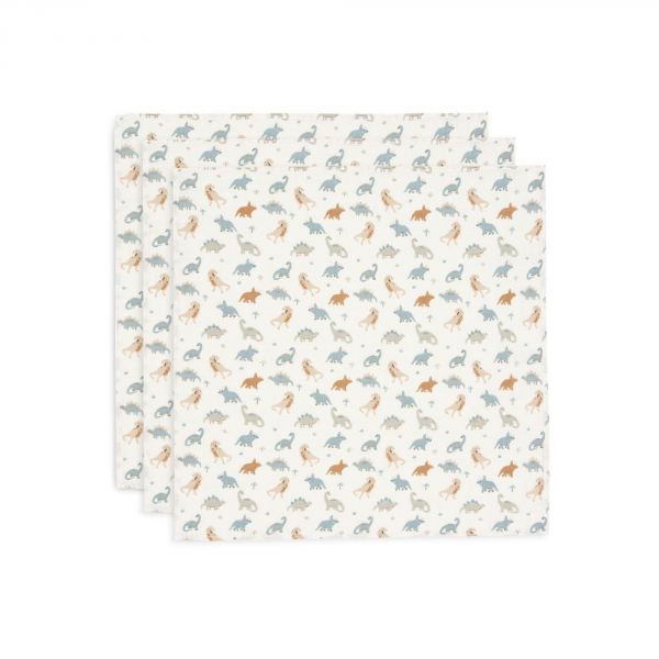 Lot de 3 langes gaze de coton 70 x 70 cm Roarsome