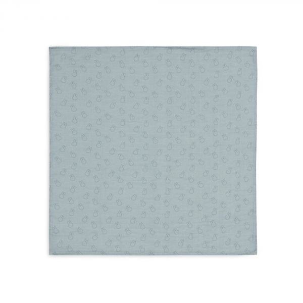 Lot de 3 langes gaze de coton 70 x 70 cm Miffy Silhouettes Sea green