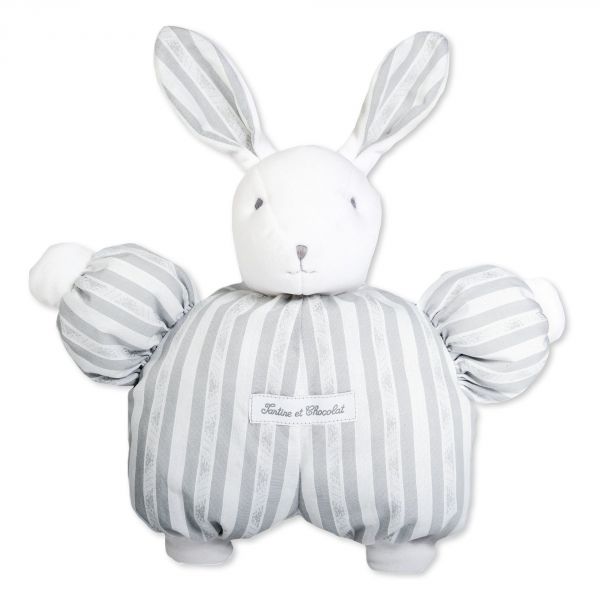 Peluche Augustin le lapin 1977 gris clair