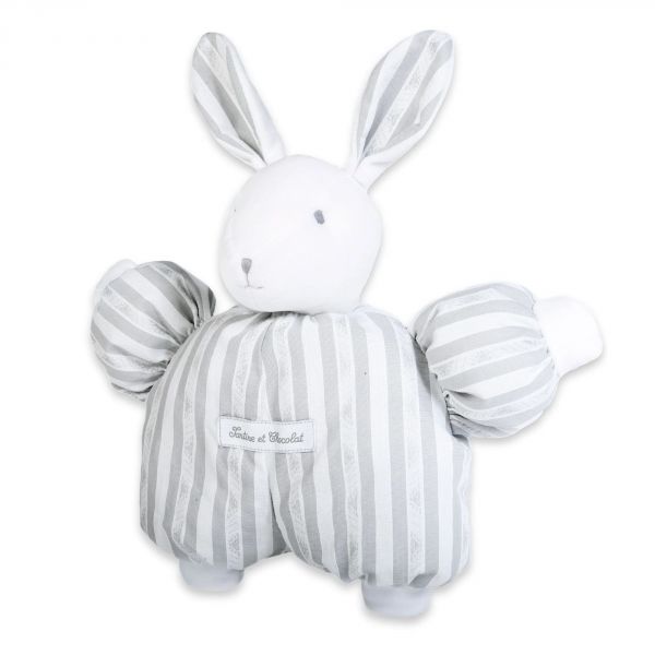 Peluche Augustin le lapin 1977 gris clair