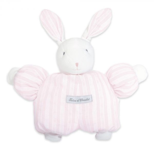 Peluche Augustin le lapin 1977 rose pâle