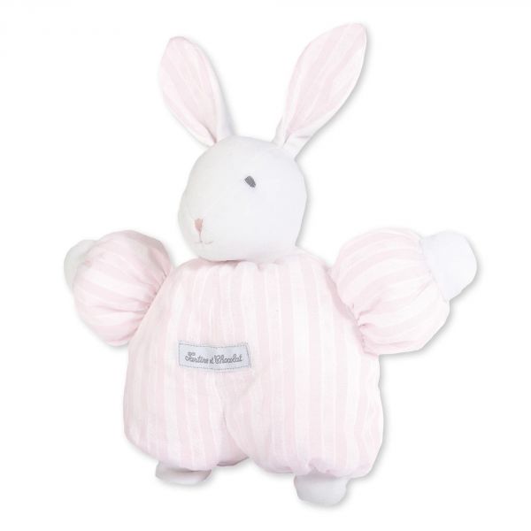 Peluche Augustin le lapin 1977 rose pâle