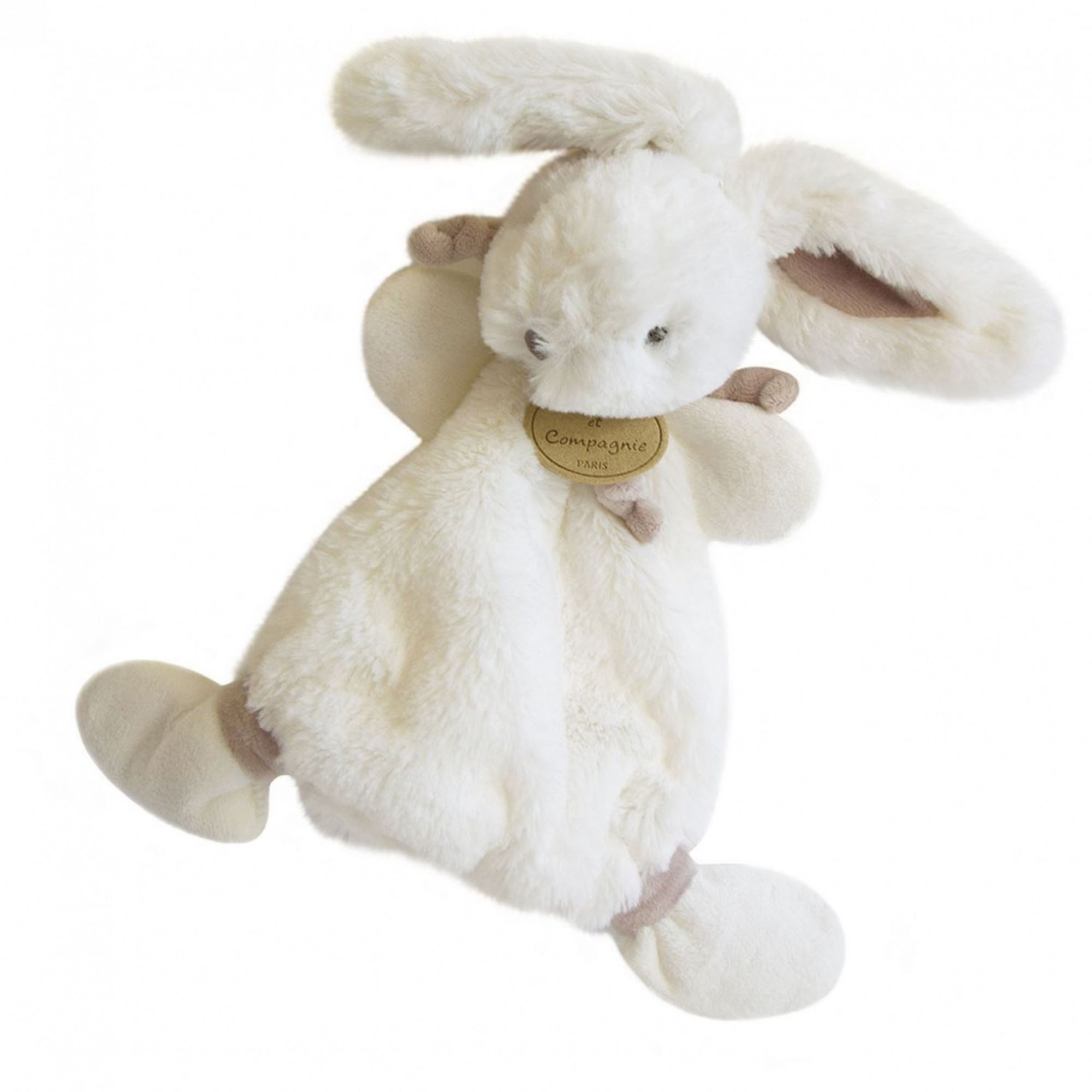 Doudou Et Compagnie Doudou Lapin Bonbon Taupe Made In Bebe