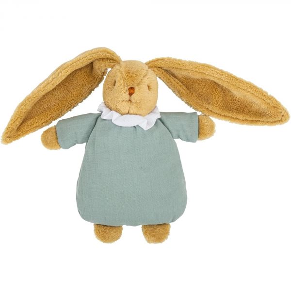 Hochet bébé Lapin Nid d'Ange 20cm Celadon