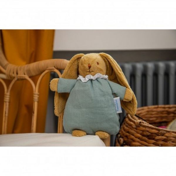 Hochet bébé Lapin Nid d'Ange 20cm Celadon