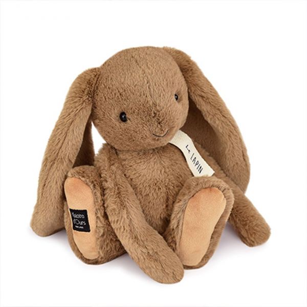 Peluche lapin noisette 32 cm