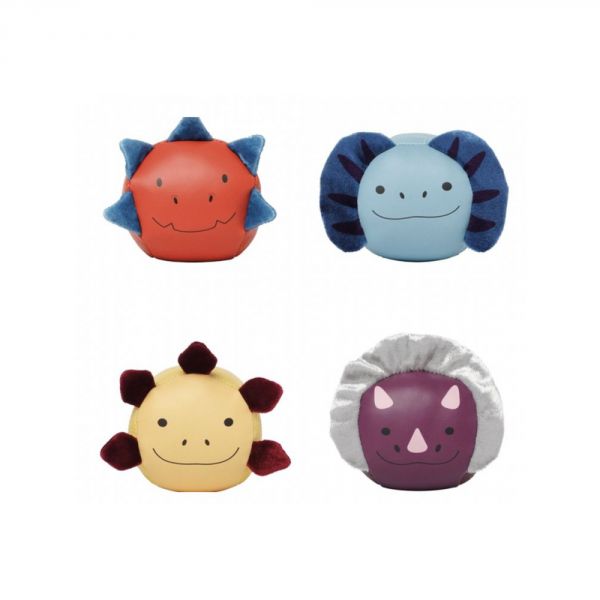 Les Dooballs - Set de 4 balles doudous - Les Amis Dinos