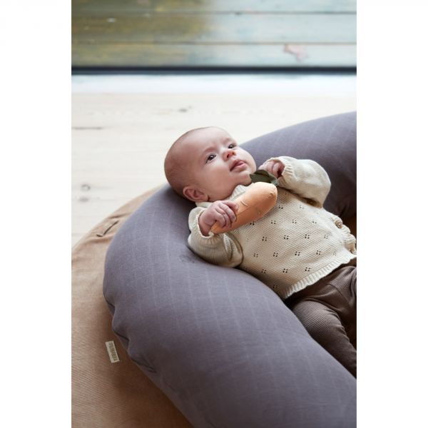 Hochet bébé Linen rattle - Carrot