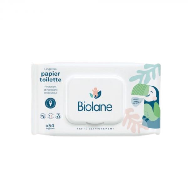Lingettes bébé papier toilette x54