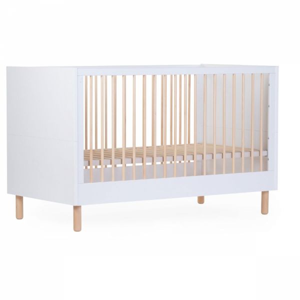 Chambre bébé duo lit 70x140cm + Commode à langer wonder white