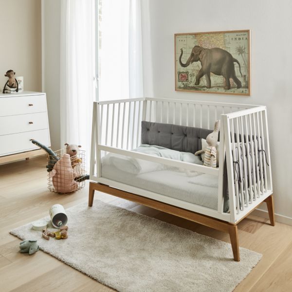 Lit bébé 60x120cm Luna Blanc