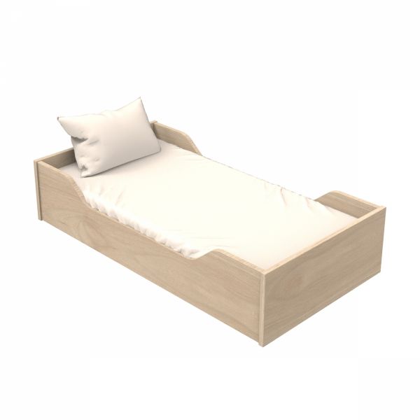 Chambre bébé duo lit little big bed 70x140cm + commode blanche Tokyo