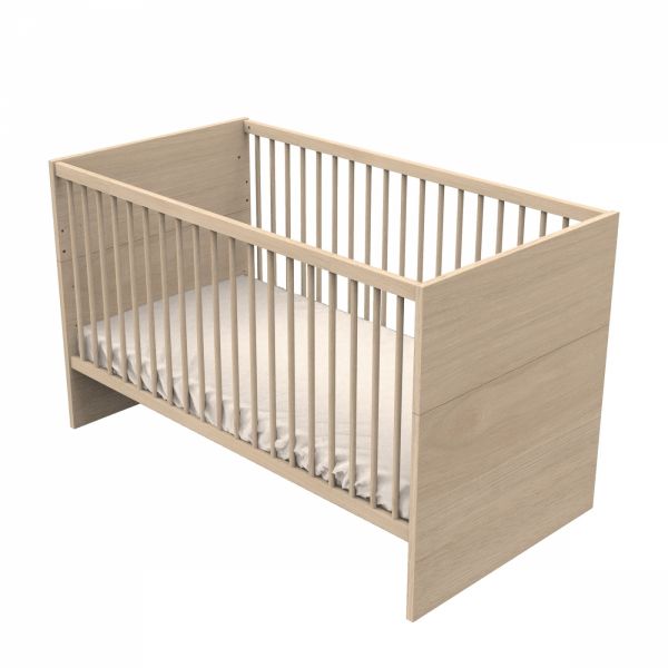 Chambre bébé duo lit little big bed 70x140cm + commode sauge Tokyo