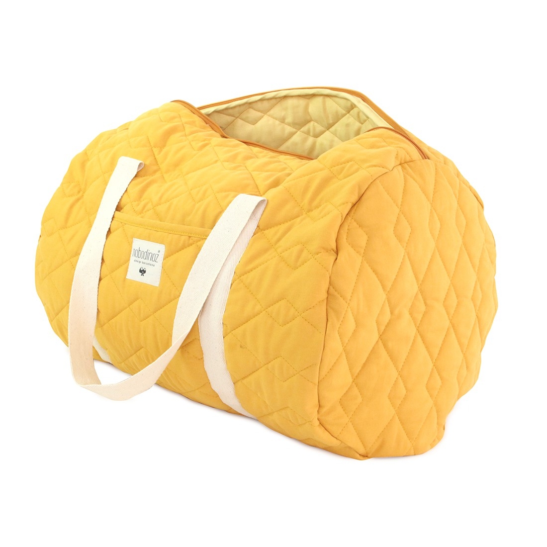 Nobodinoz Sac Week End Los Angeles Farniente Yellow Made In Bebe