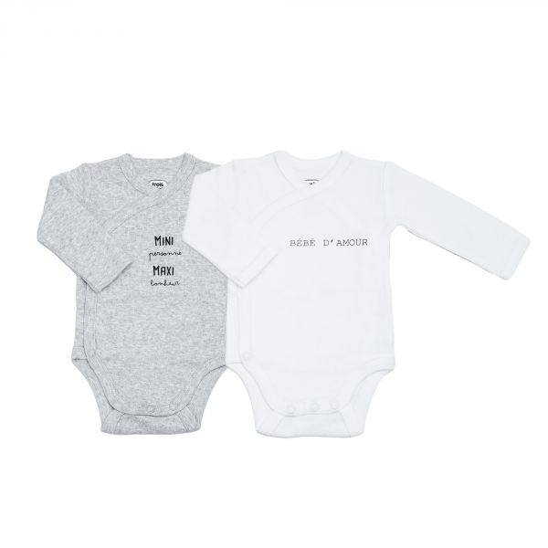 Lot de 2 body Mini maxi naissance