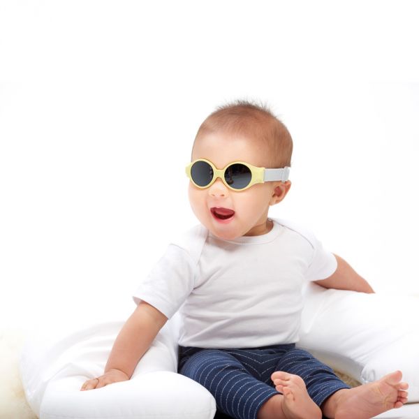 Lunettes de soleil bébé 0-9 mois Jaune pastel