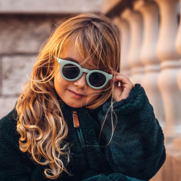 Lunettes de soleil 2-4 ans rétro Vert Sauge