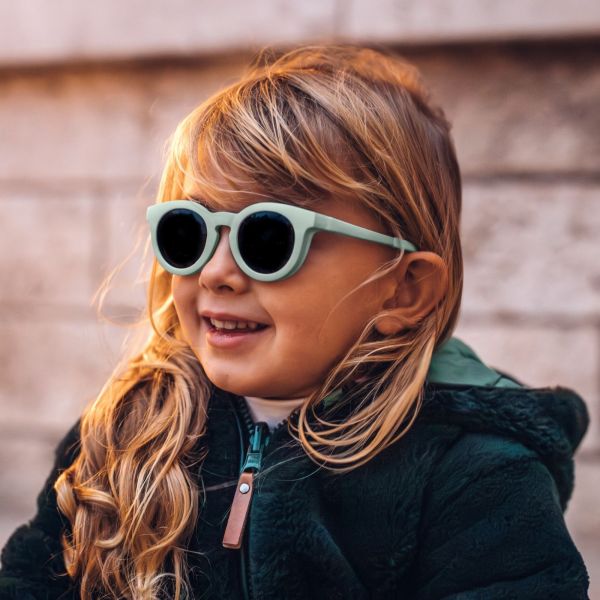 Lunettes de soleil 2-4 ans rétro Vert Sauge