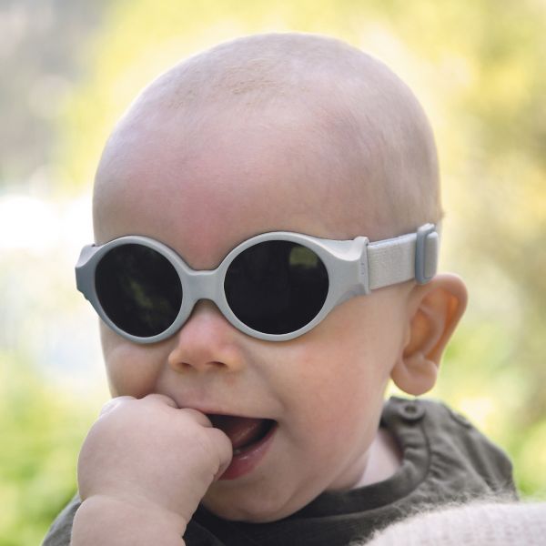 Lunettes de soleil bébé bandeau 0-9 mois Galet