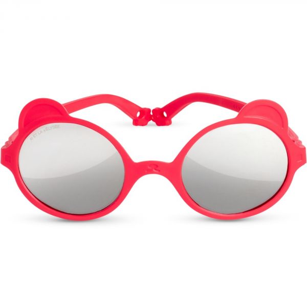 Lunettes de soleil bébé 0-1 ans Ourson Rouge Elysée