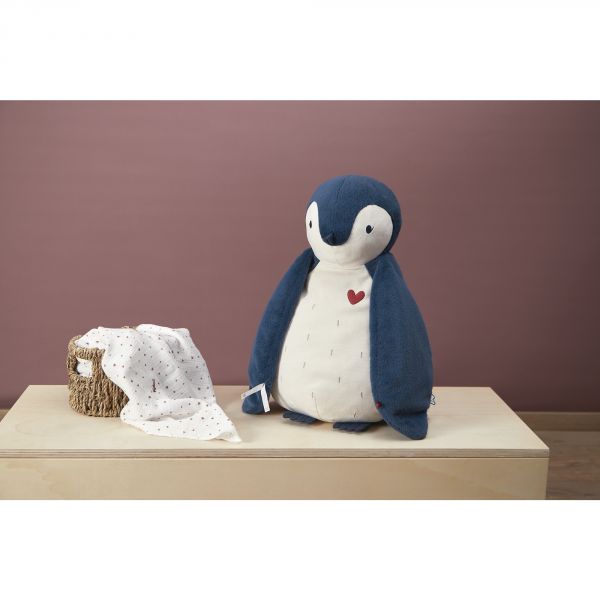 Grande peluche pingouin bleu 50 cm