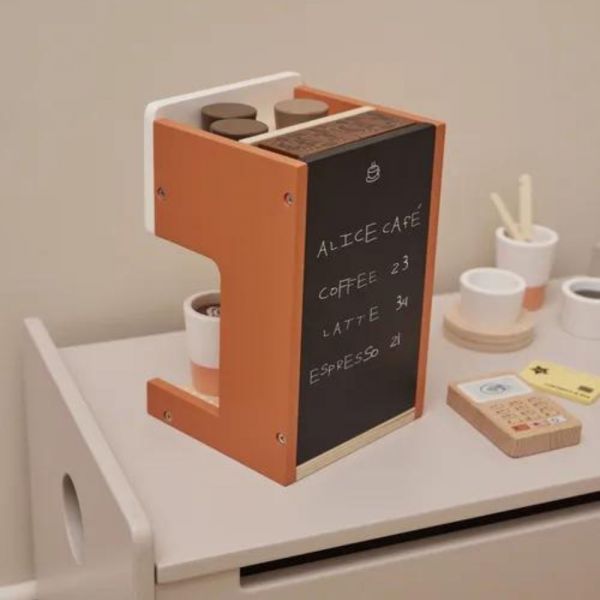 Machine à café enfant en bois